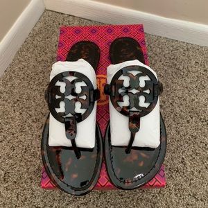 Tory Burch Tortoise Shell Miller NIB Size 9